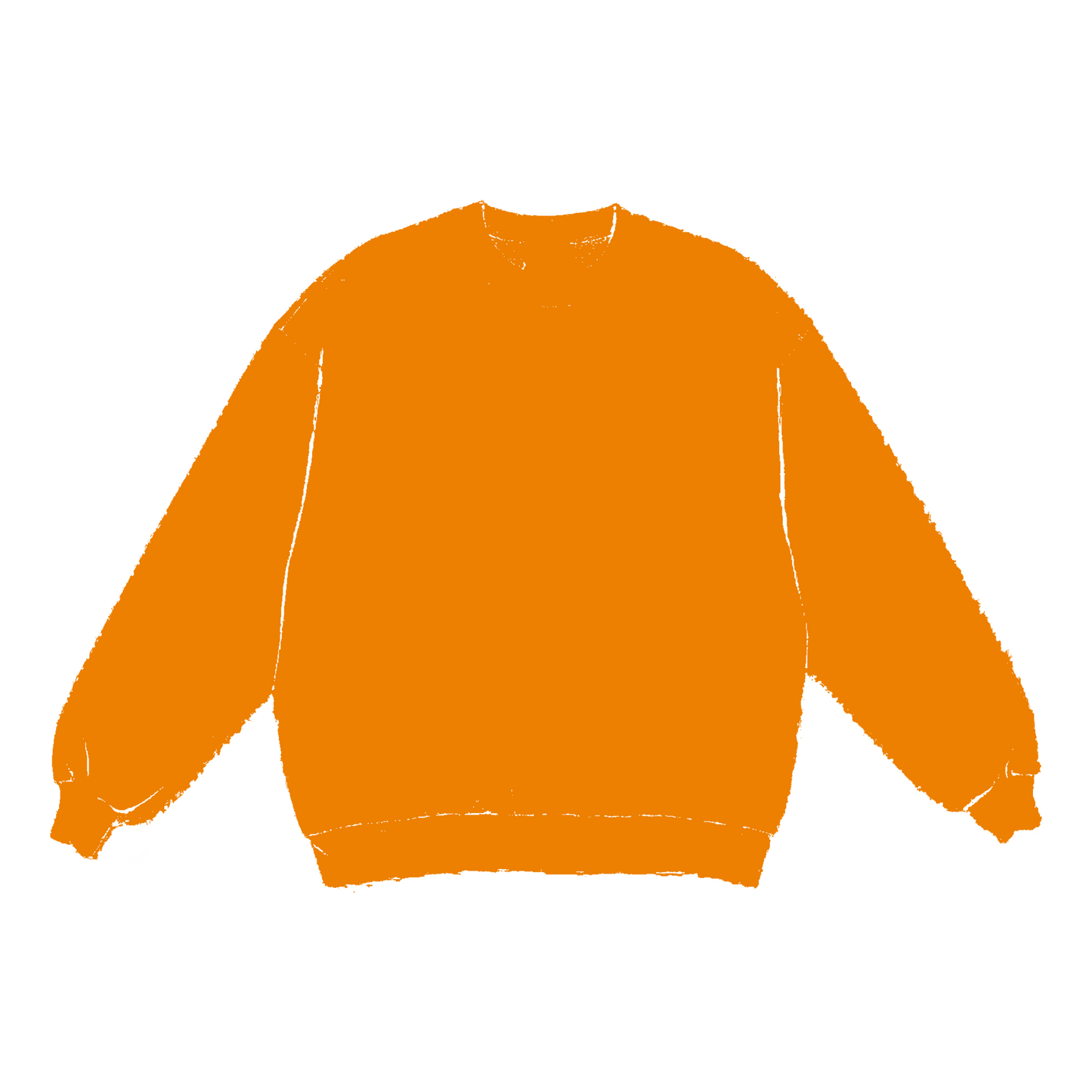 VINTAGE ORANGE CREWNECK SWEATSHIRT MADE IN USA