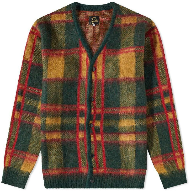 TARTAN MOHAIR CARDIGAN