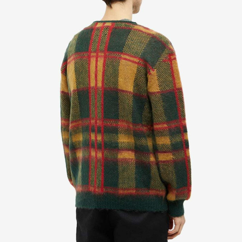 TARTAN MOHAIR CARDIGAN