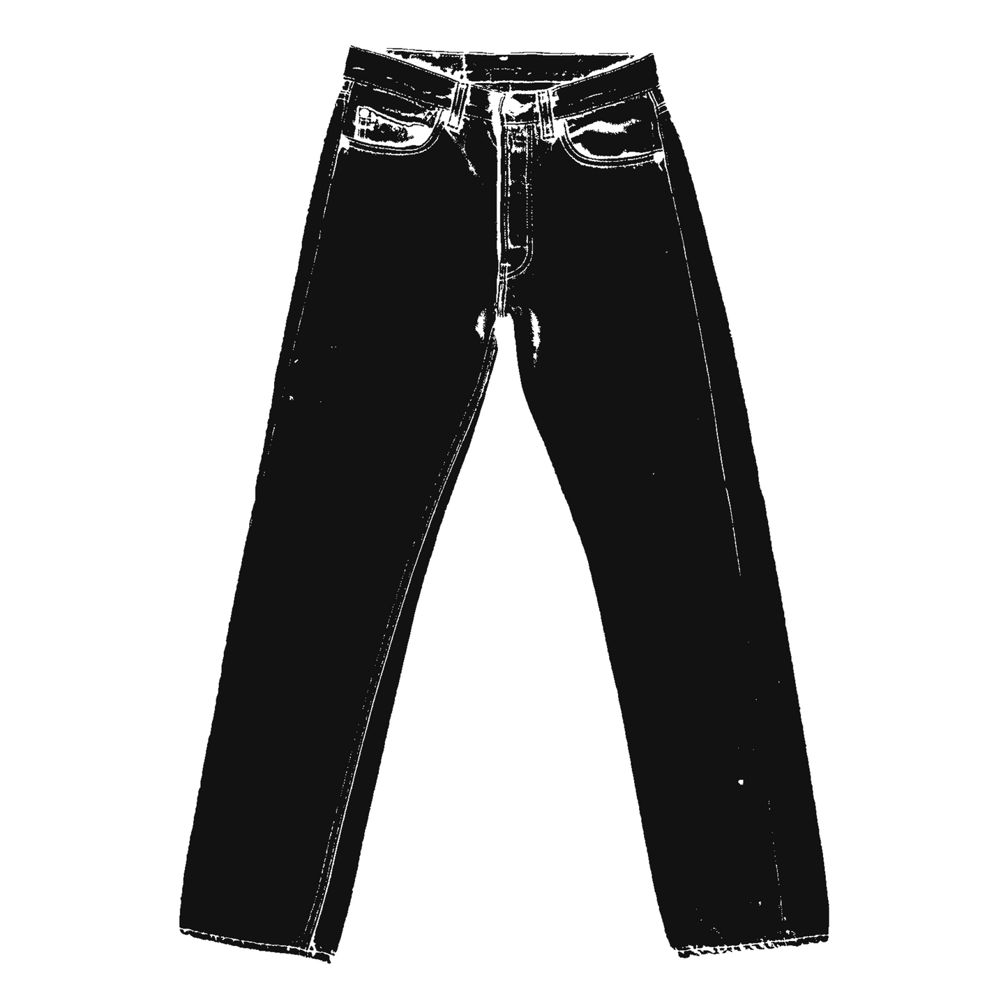 VINTAGE BLACK WASH LEVIS 501 JEANS MADE IN USA