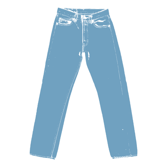 VINTAGE MEDIUM WASH LEVIS 501 JEANS MADE IN USA