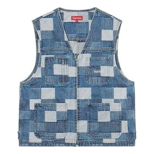 PATCHED DENIM VEST