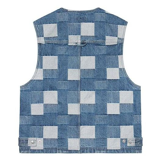 PATCHED DENIM VEST