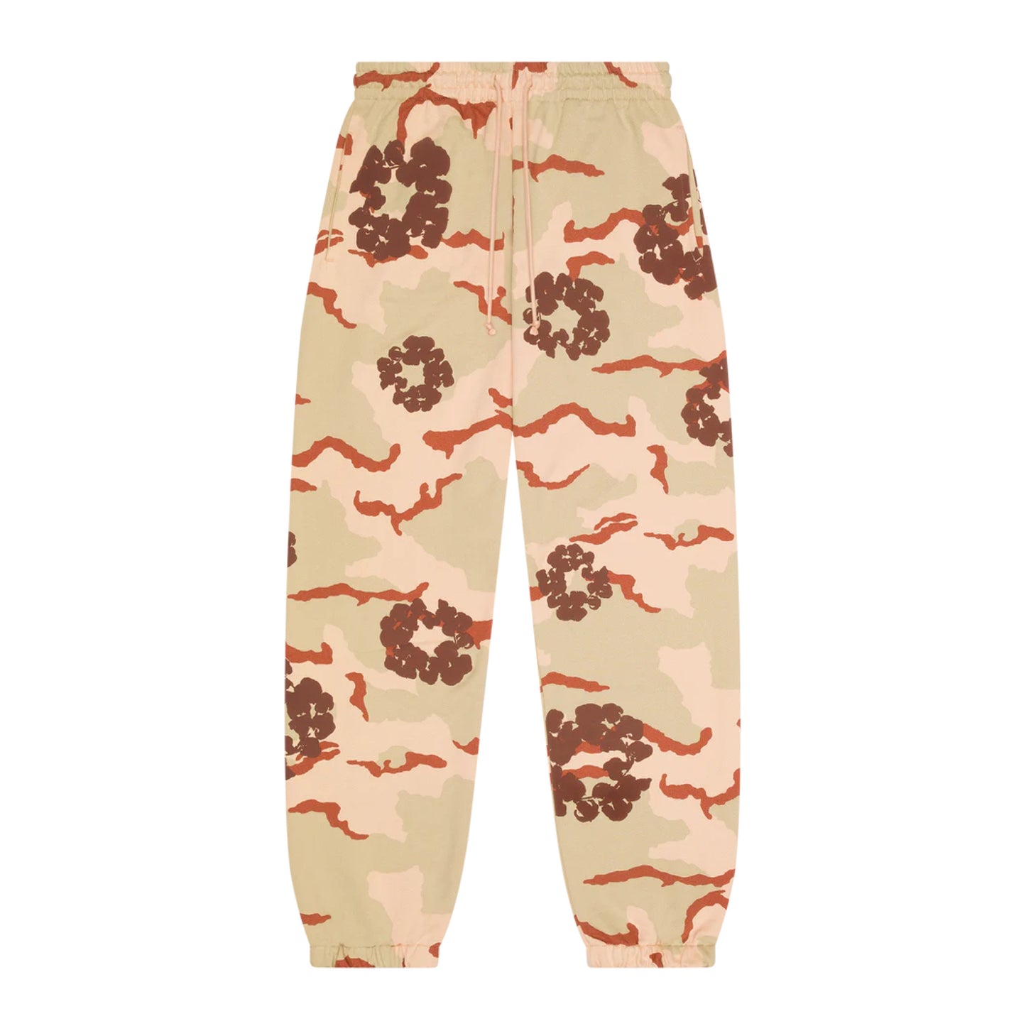 TAN CAMO COTTON WREATH SWEATPANT