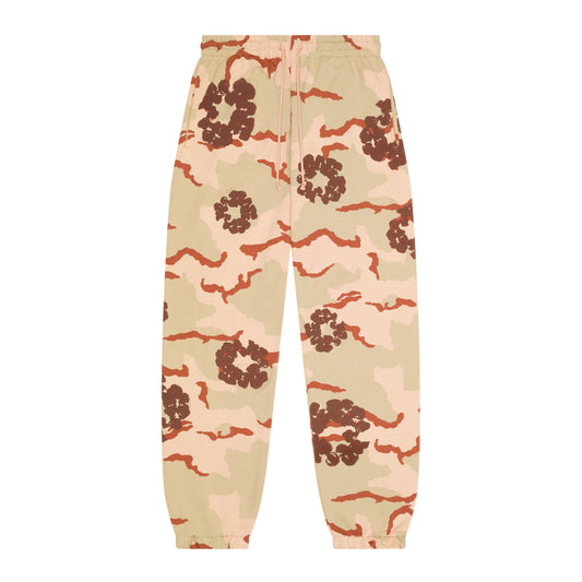TAN CAMO COTTON WREATH SWEATPANT