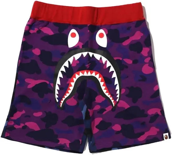 CRAZY CAMO SHARK SWEAT SHORTS