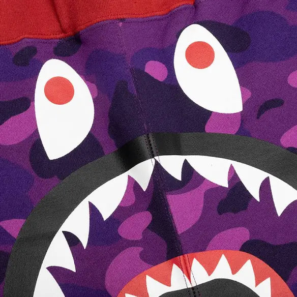 CRAZY CAMO SHARK SWEAT SHORTS